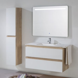 Neus set with backlit mirror